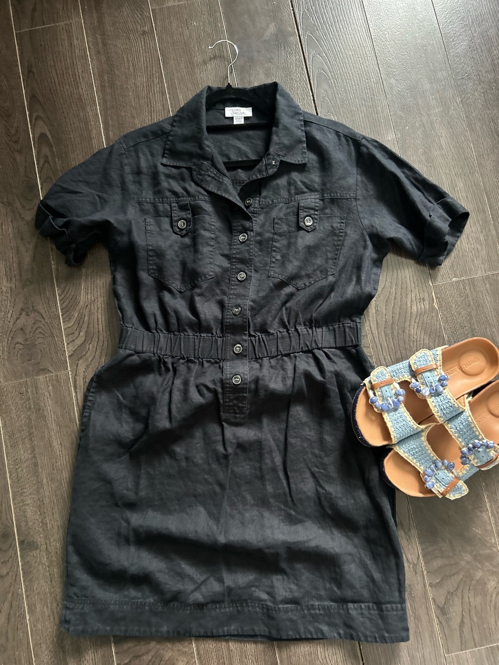 Lord & Taylor linen Mini Dress M